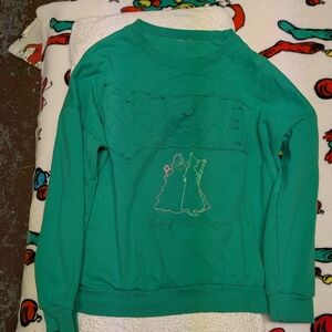 Disney Green Sweatshirt with Princess Design
